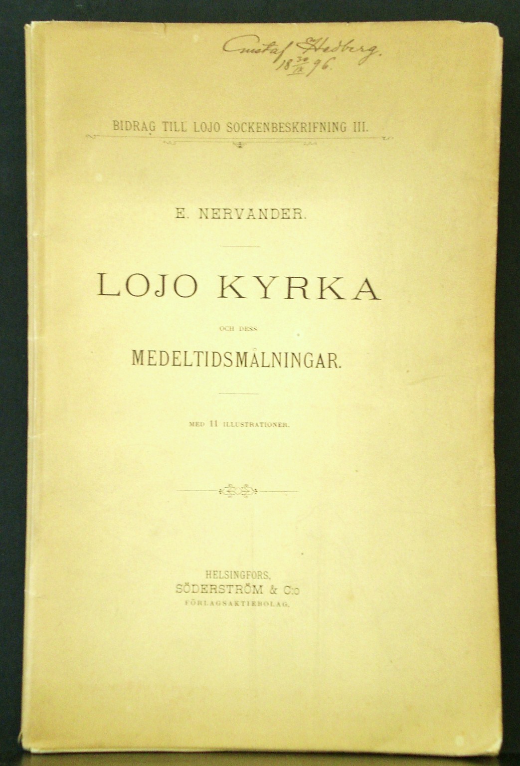 Nervander, E.: Lojo kyrka och dess medeltidsmålningar