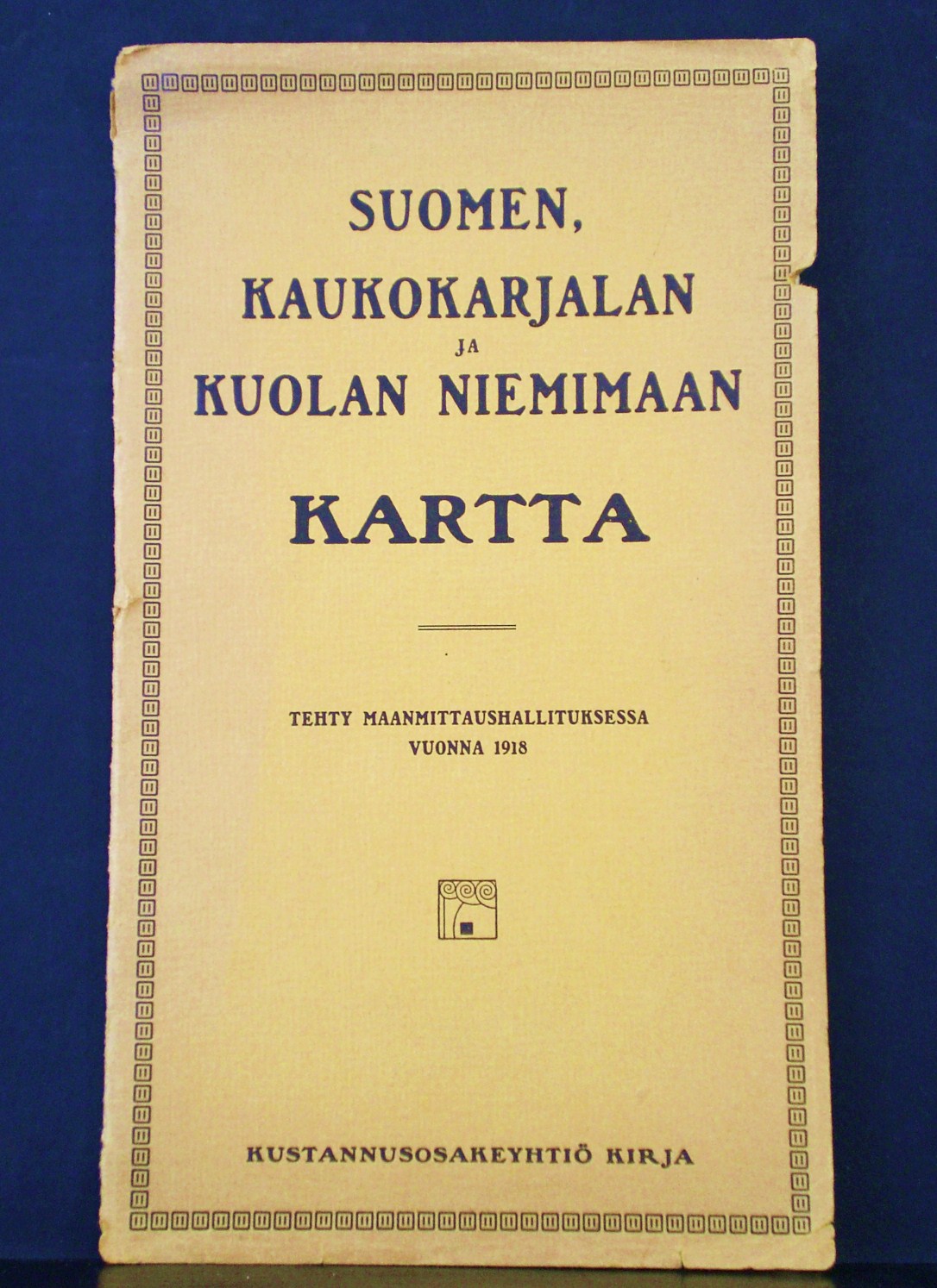 Suomen, Kaukokarjalan ja Kuolan niemimaan kartta (1918)