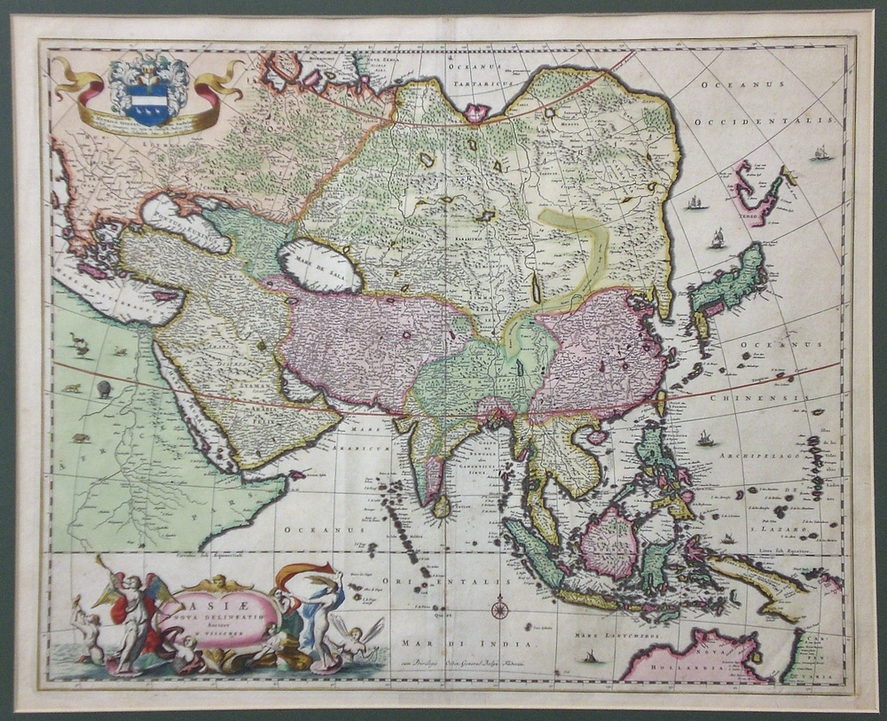 NICOLAUS VISSCHER Asia nova delineatio (1660)