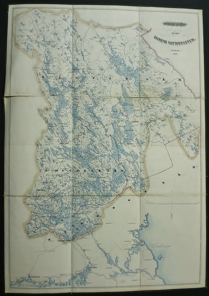 Generel-karta öfver Saimens vattensystem (1859)