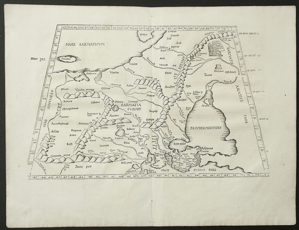 Ptolemy - Waldseemüller: Sarmatia Europe