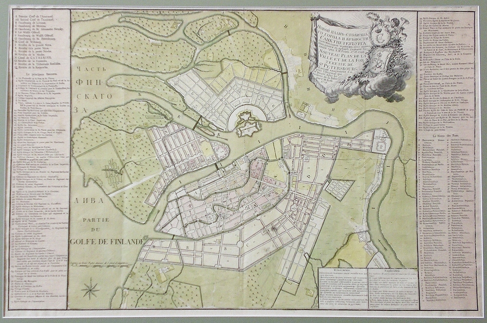 Roth, C. M.: Nouveau Plan de la Ville et de la Forteresse de St. Petersbourg