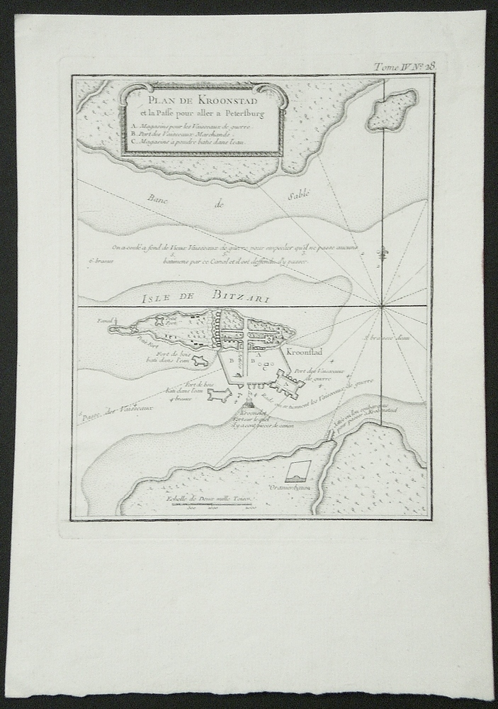 Bellin: Plan de Kroonstad et la Passe pour aller a Petersburg