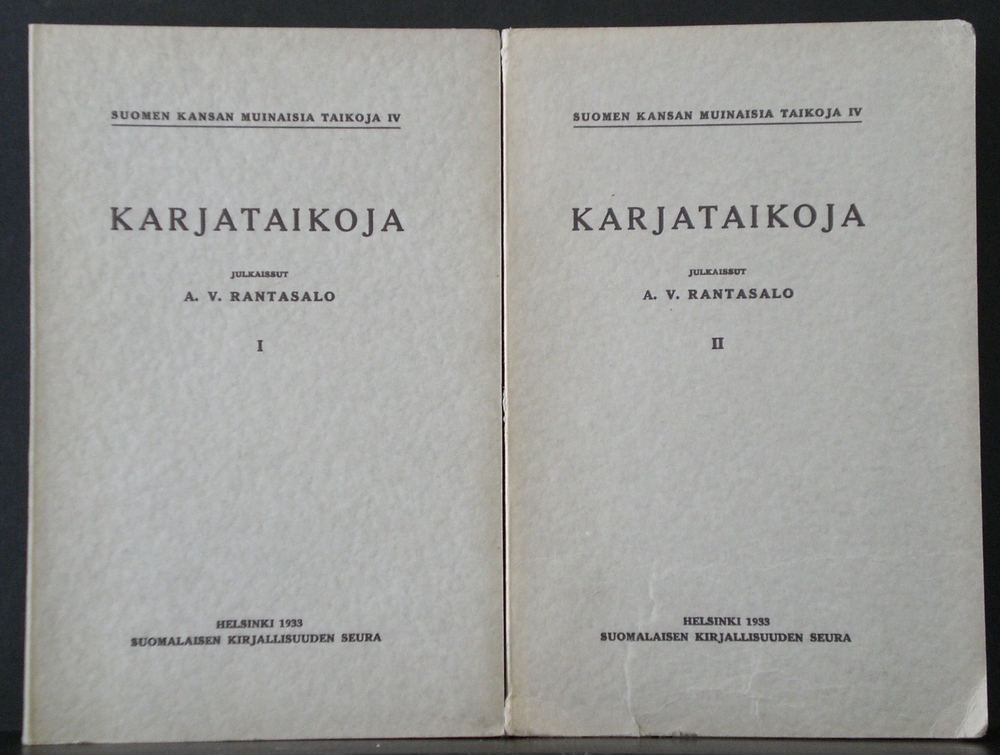 Rantasalo A.V.: Karjataikoja I-II - kansatiede