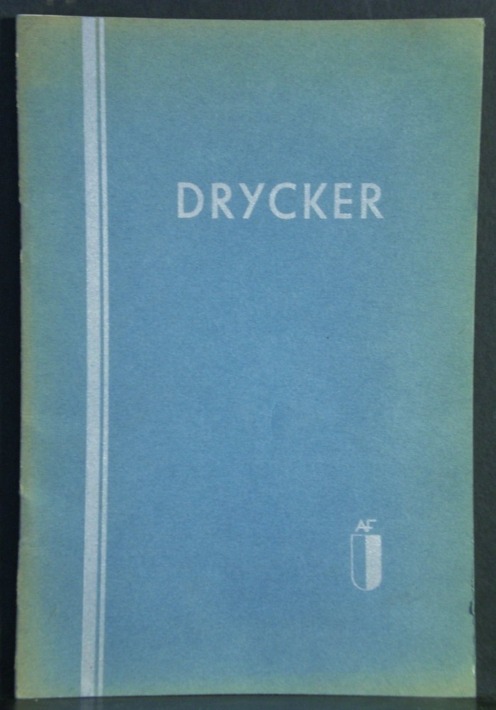 Drycker. Akademiska föreningens restaurant, Lund