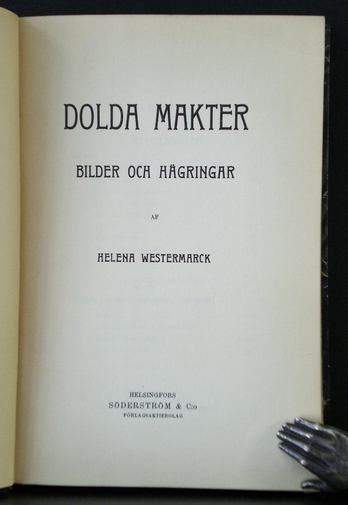 Helena Westermarck Dolda makter. Bilder och hägringar (1905)
