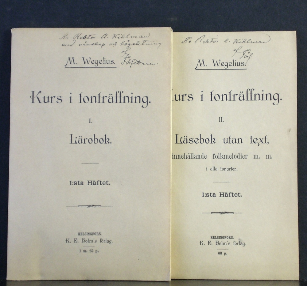 Martin Wegelius Kurs i tonträff I-II