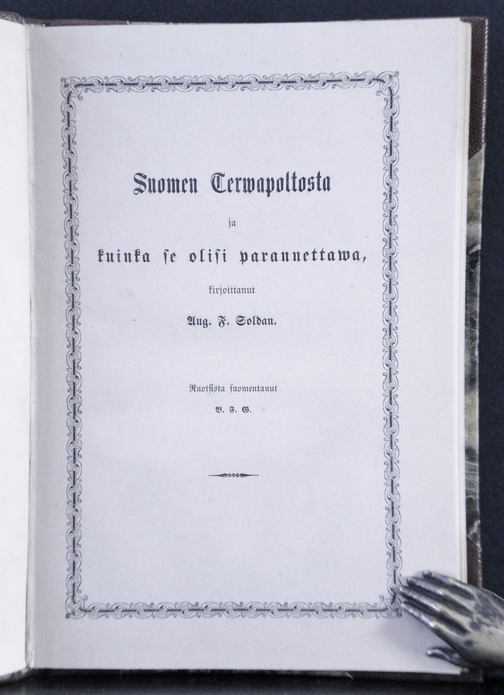 Suomen terwapoltosta ja kuinka se olisi parannettawa (1862)