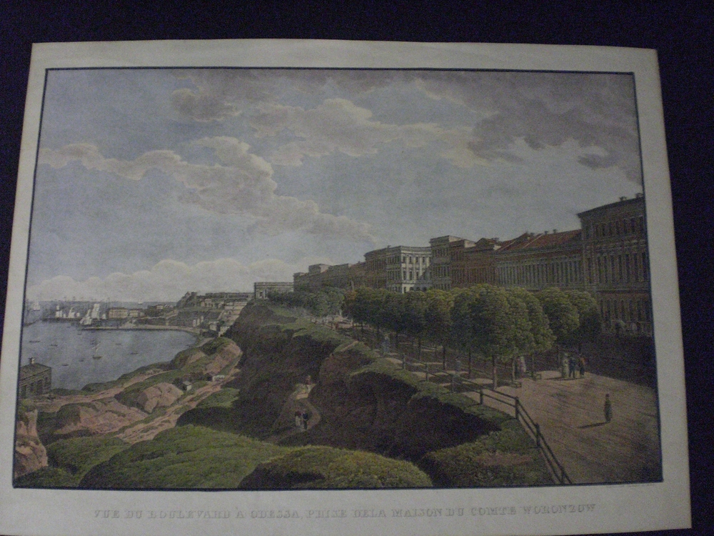 Vue du Boulevard à Odessa, prise de la maison du comte Woronzow