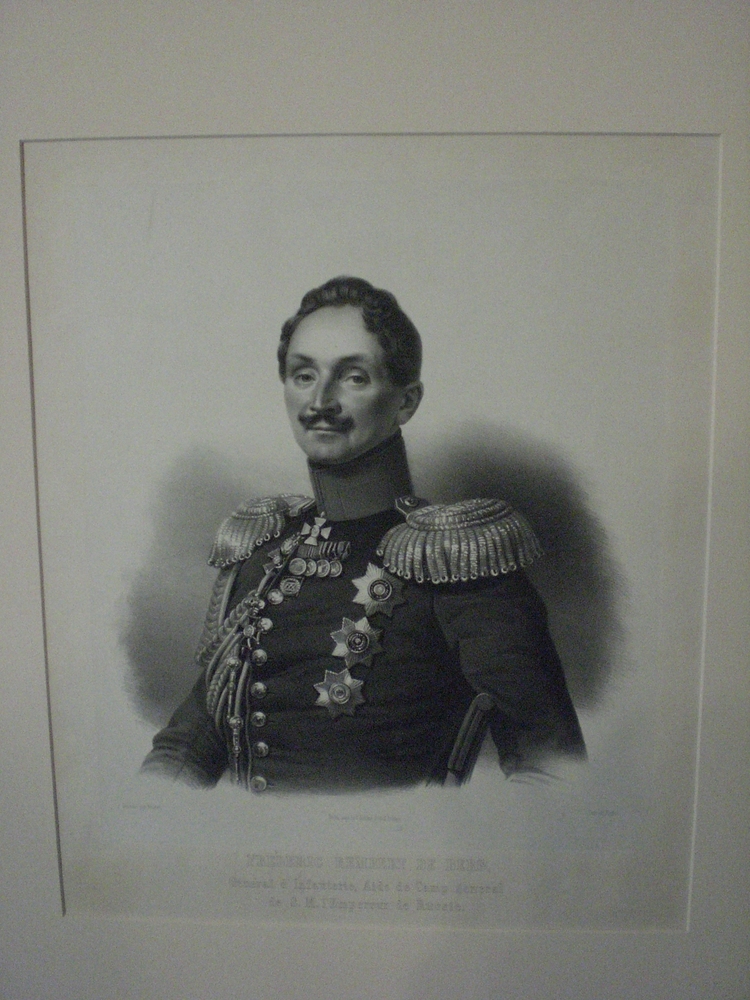Dessiné par Krüger, Lith. par Fischer: Fréderic Rembert de Berg, général de l'Infanterie, Aide de Camp géneral de S. M. l'Empereur de Russie