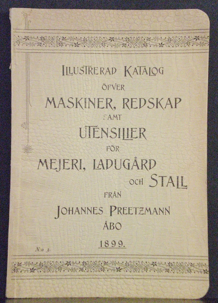 Illustrerad katalog öfver maskiner från Johannes Preetszmann (1899)