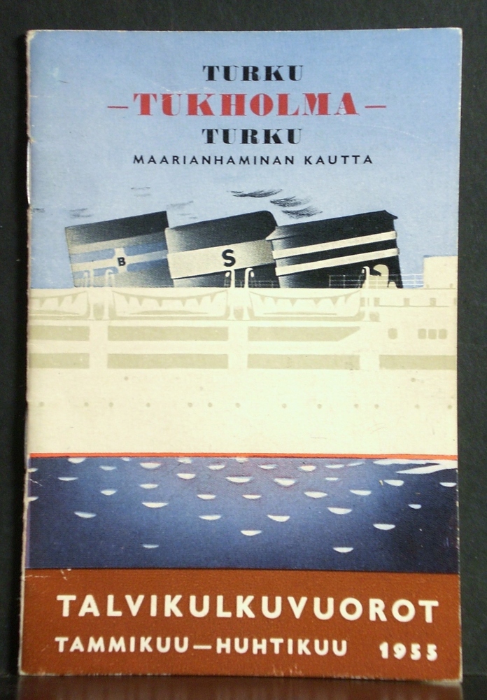Suomen Höyrylaiva Osakeyhtiö talvikulkuvuorot 1955