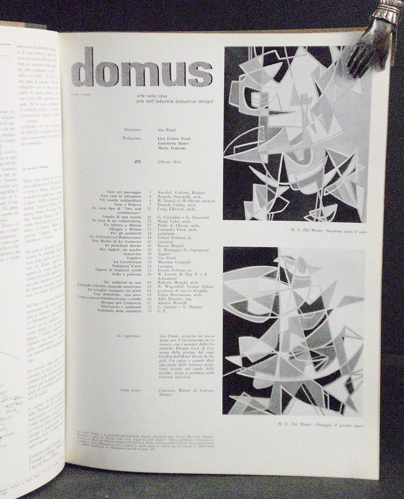 Domus 1954. Arte nella casa, arte nell´industria. Jan.-Dec.