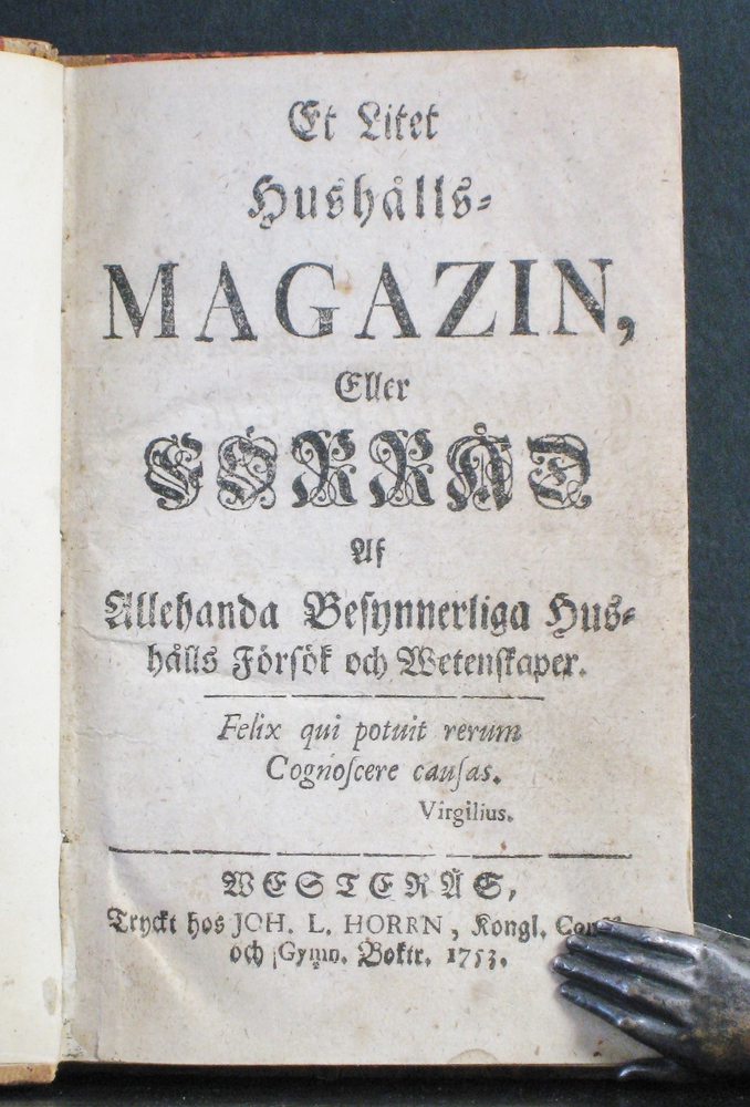 Et litet hushålls Magazin (1753)