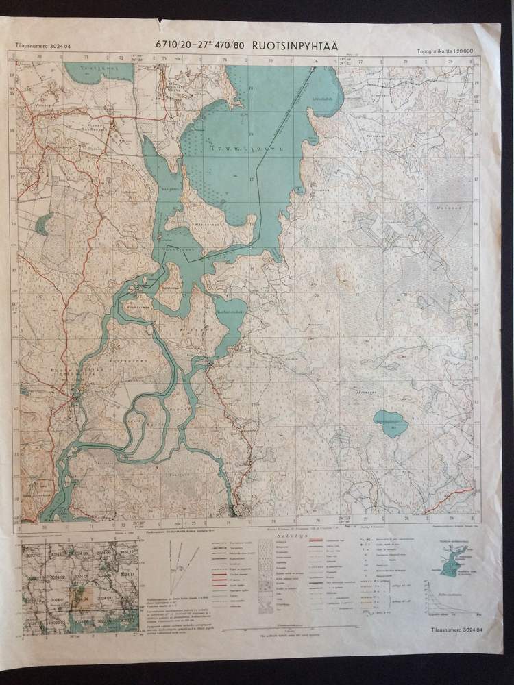 Ruotsinpyhtää. Topografikartta (1946)