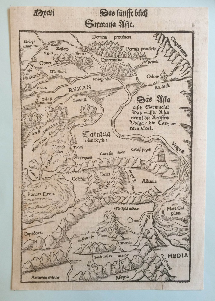 SEBASTIAN MUNSTER Sarmatia Asie (1544)