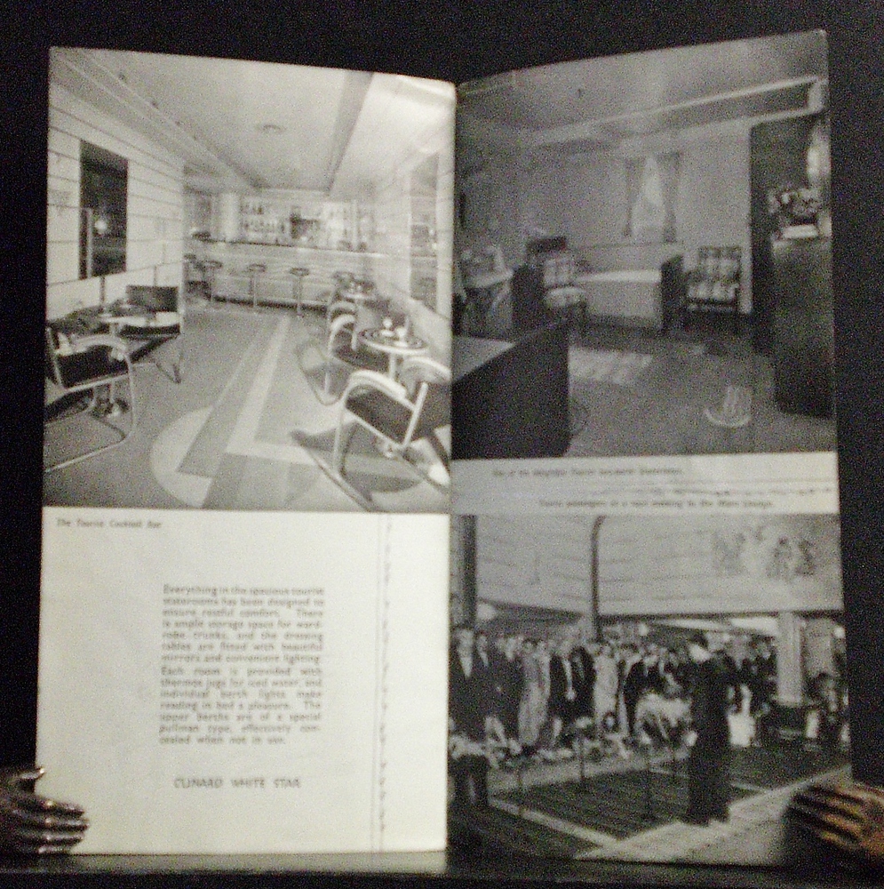 R.M.S. "Queen Mary". Tourist accomodation