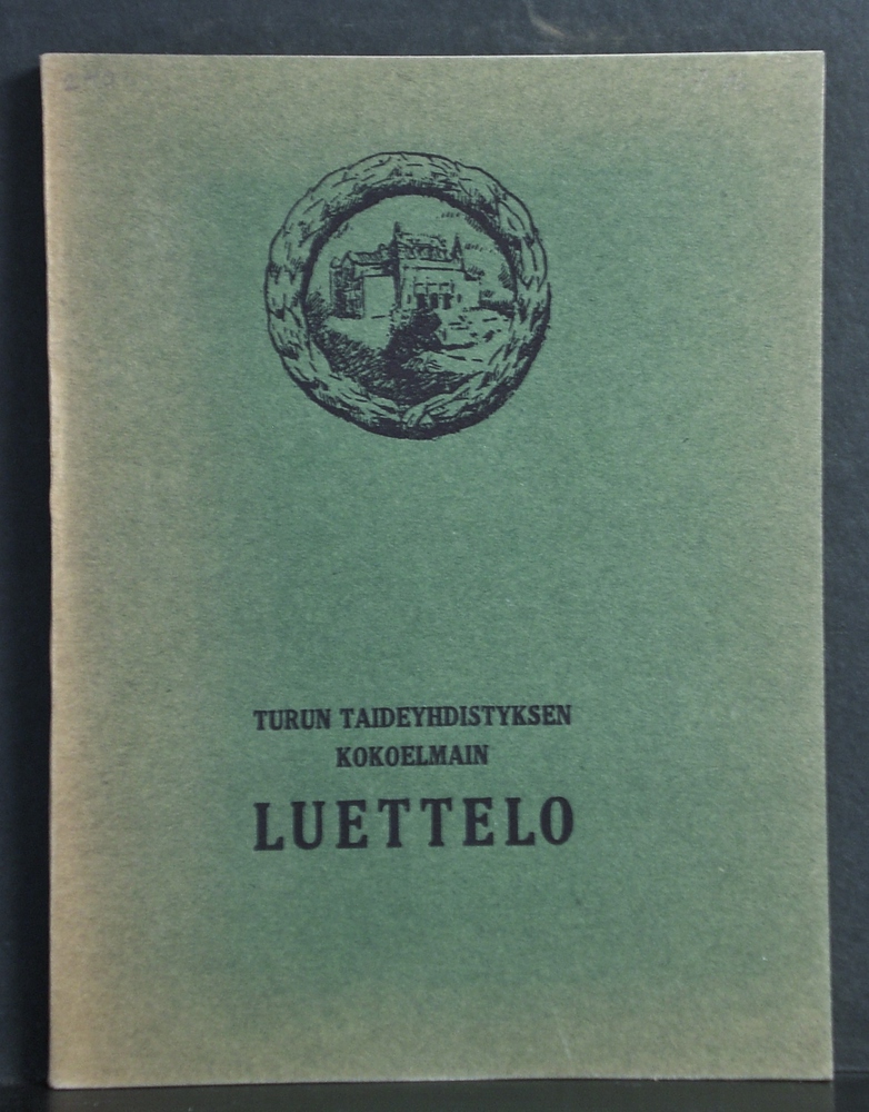 Turun Taideyhdistyksen kokoelmain luettelo 1924