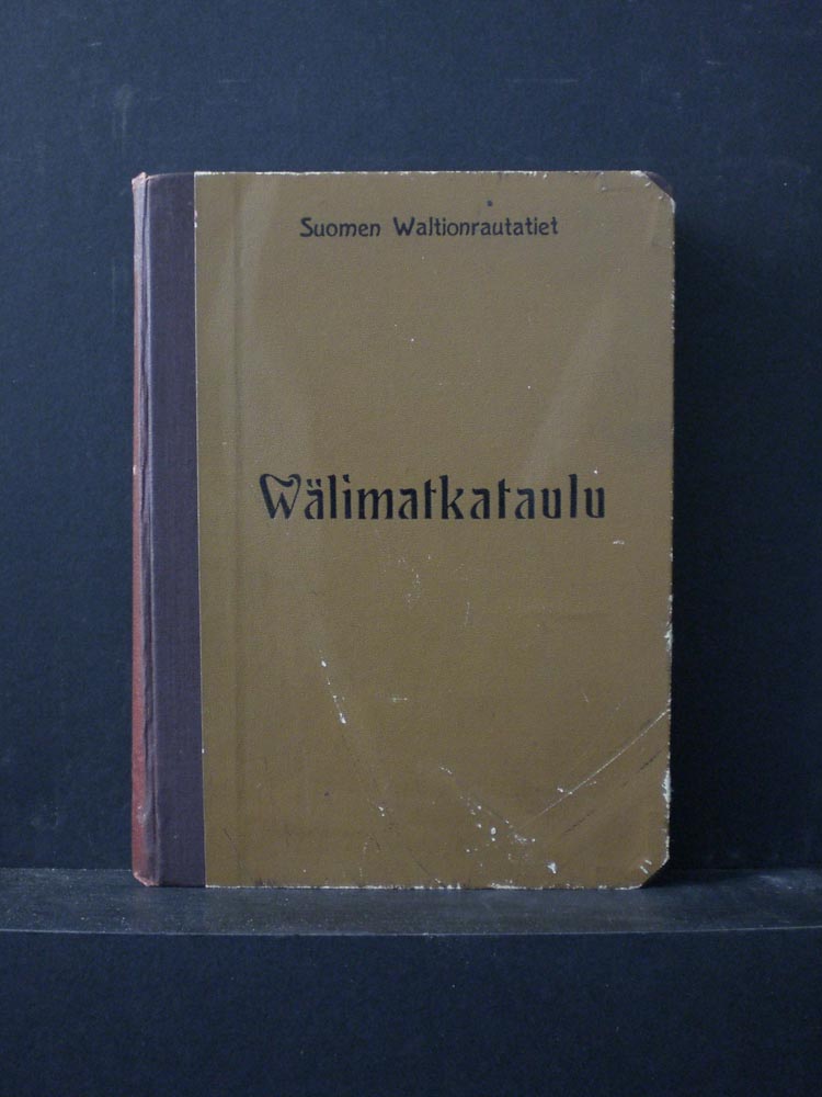 Suomen Valtionrautatiet. Välimatkataulu (1904)