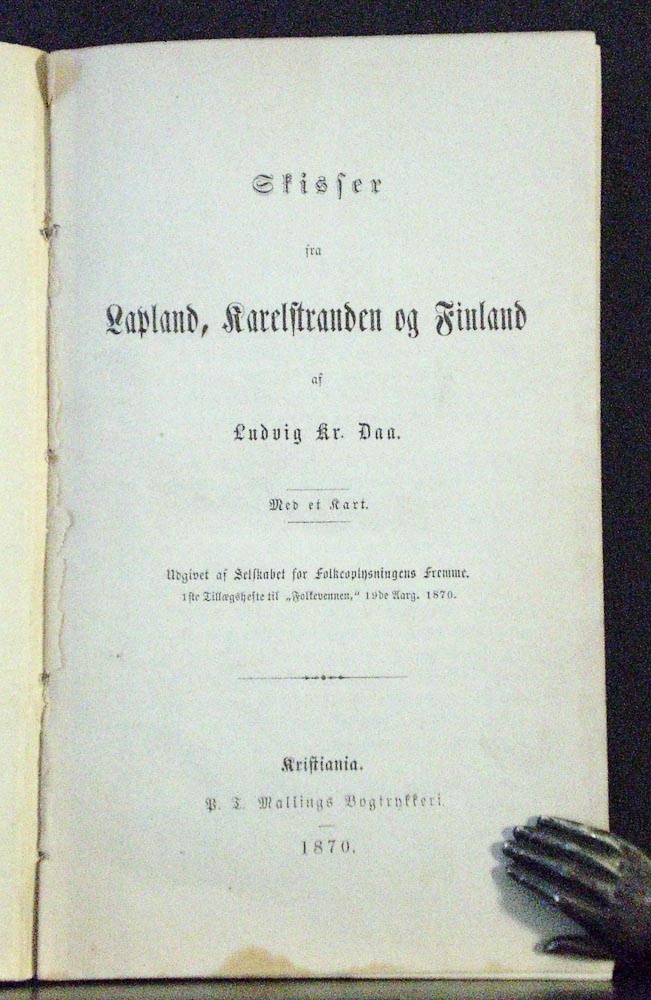 Skisser fra Lapland, Karelstranden og Finland af Ludvig Kr. Daa (1870)