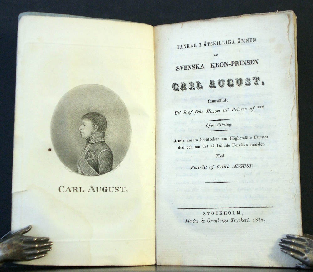 Tankar i åtskilliga ämnen af svenska kron-prinsen Carl August (1832)
