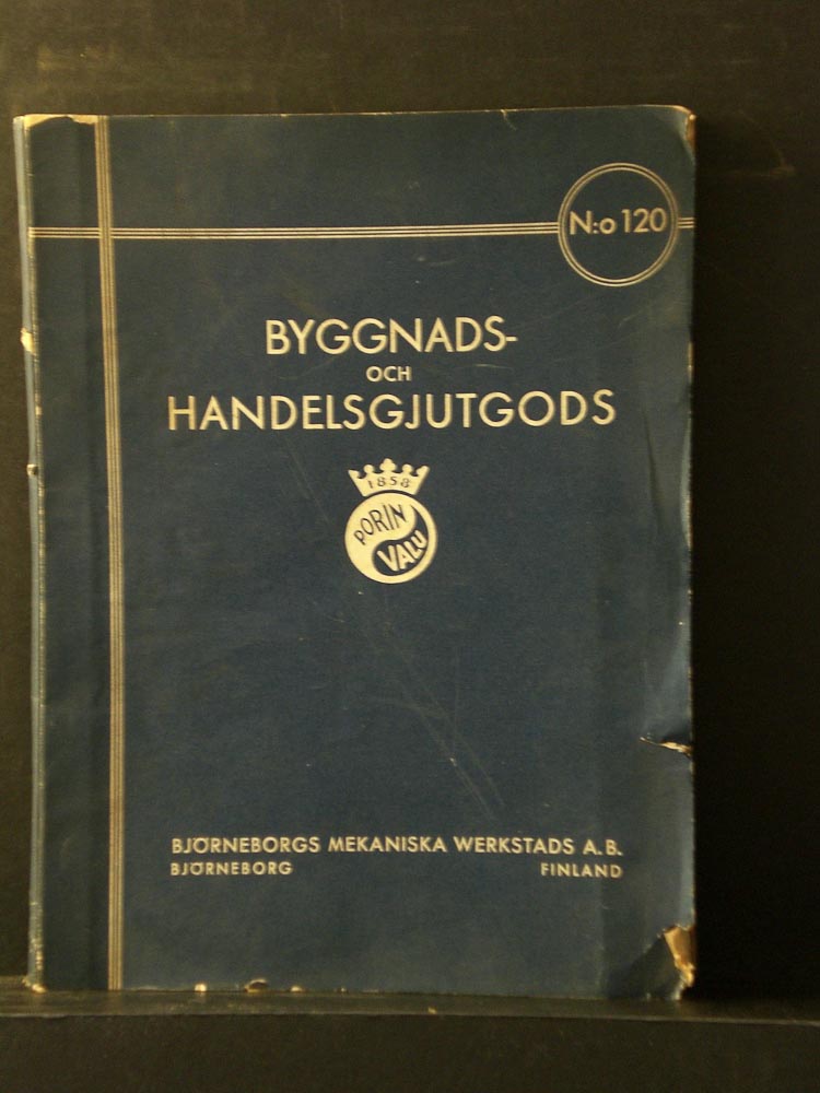 Byggnads- och handelsgjutgods. No. 120. Björneborgs mekaniska werkstads A.B. (1933)