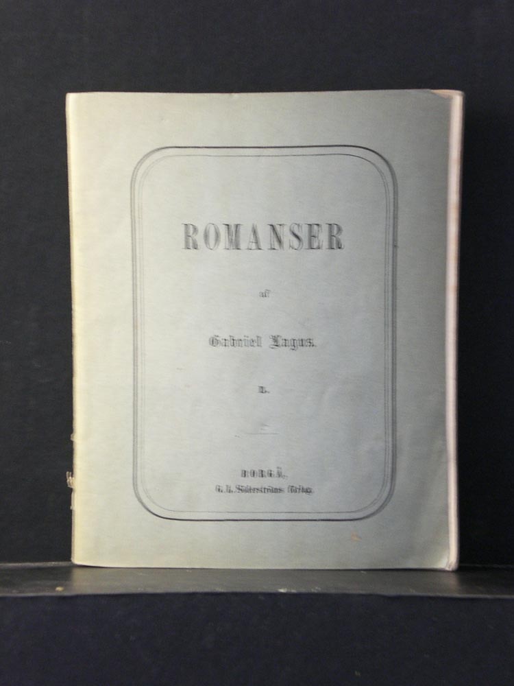 Gabriel Lagus Romanser (1865)