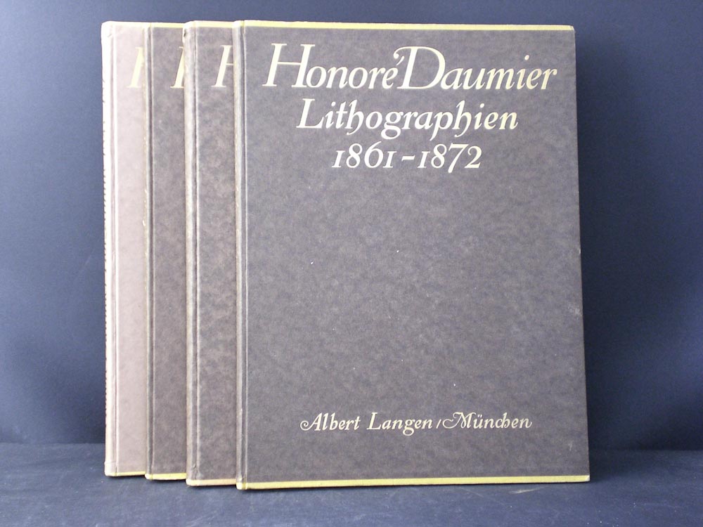 Fuchs, Eduard: Honoré Daumier I-IV.Litographien: 1828-1872. Holzschnitte: 1833-1870