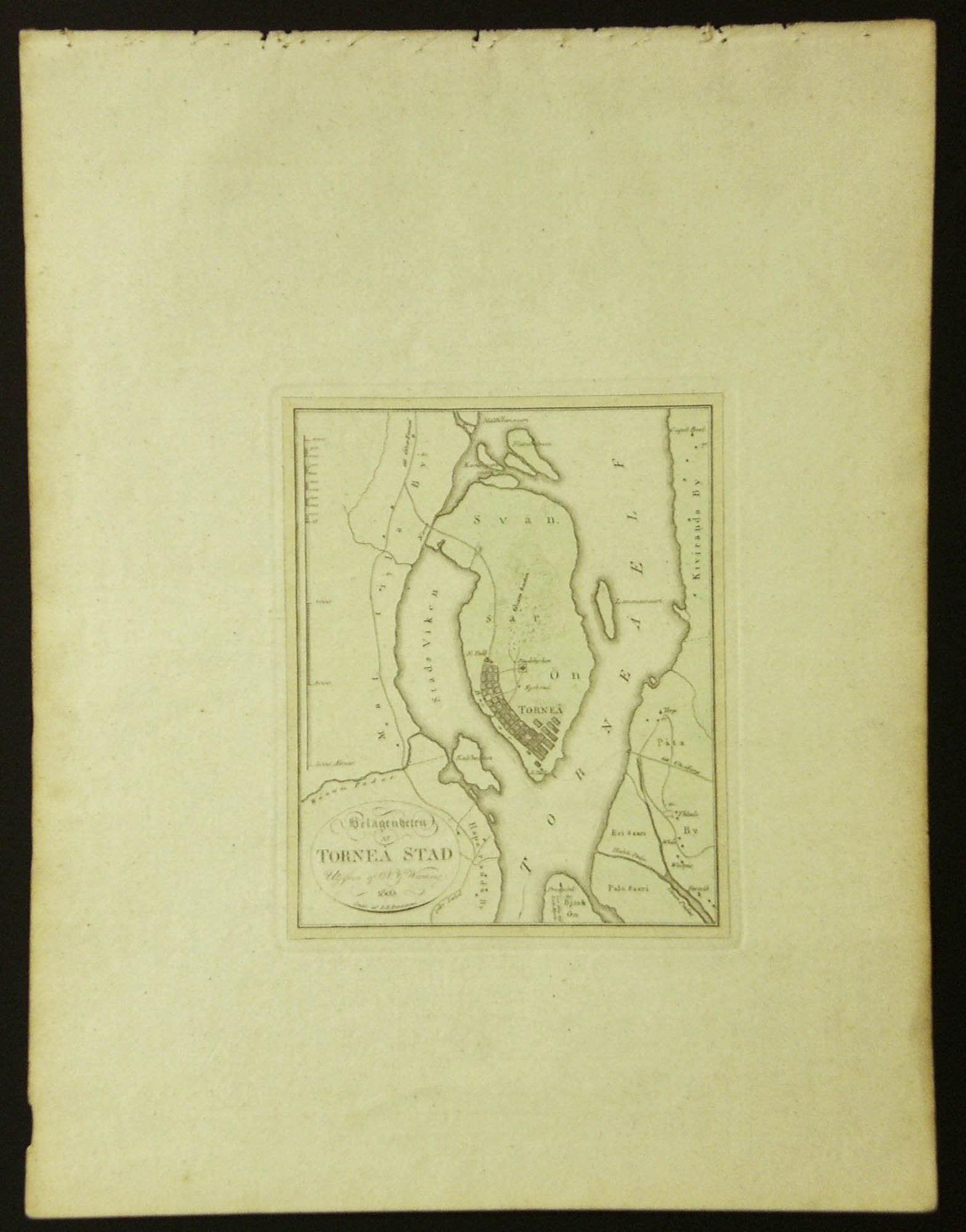 N. G. WERMING Belägenheten af Torneå stad (1809)