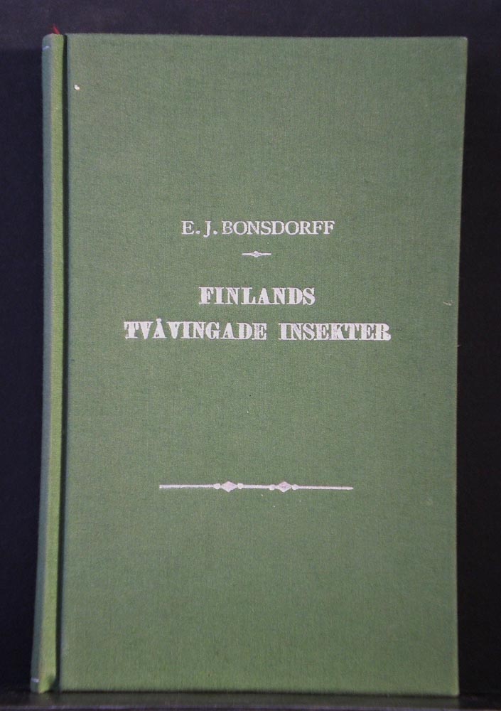 EVERT JULIUS BONSDORFF Finlands tvåvingade insekter (1861)