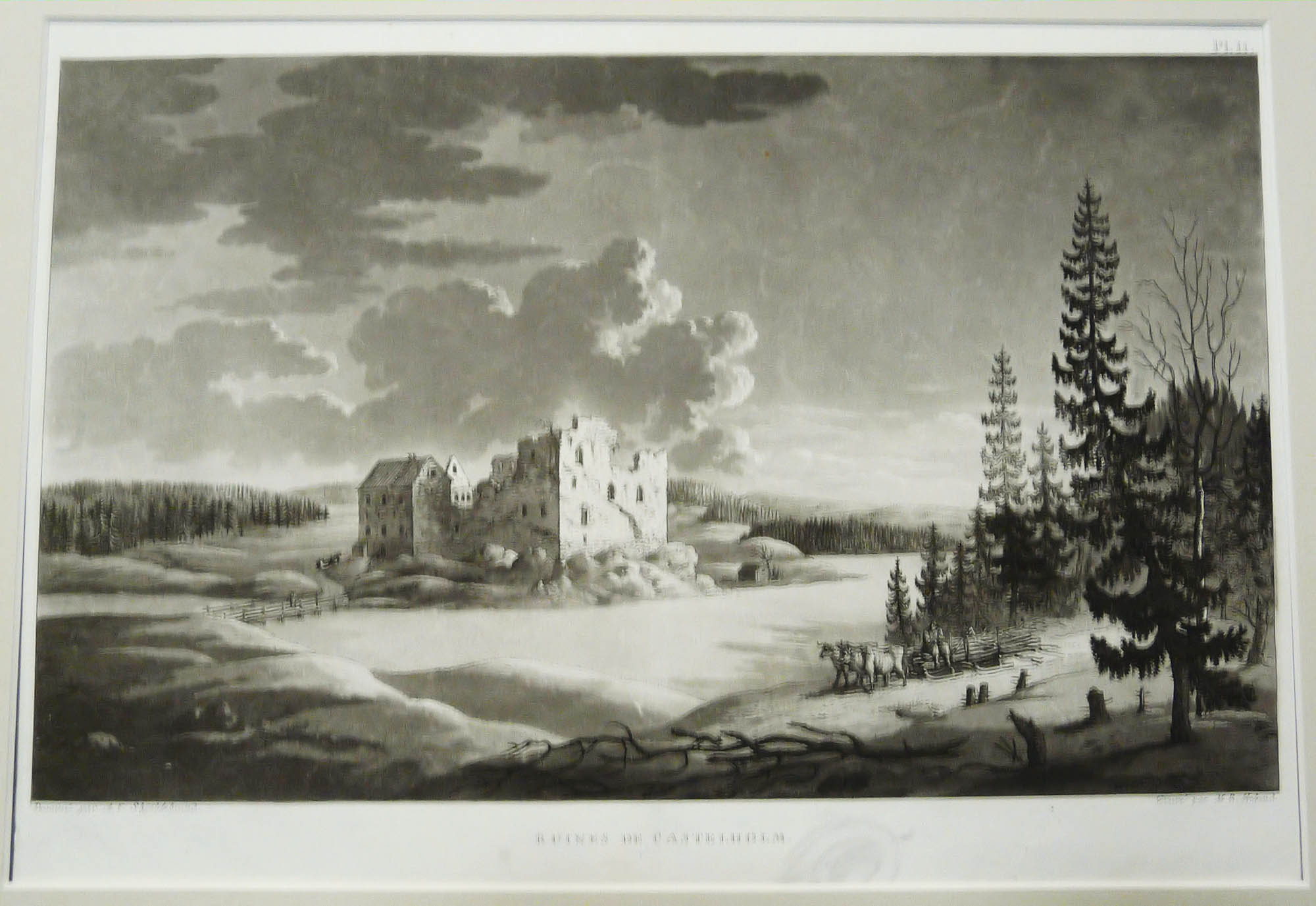 A. F. SKJÖLDEBRAND Ruines de Castelholm (1802)
