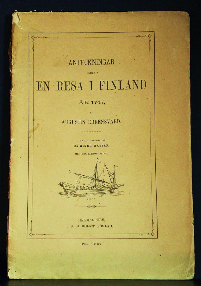 Ehrensvärd, Augustin: Anteckningar under en resa i Finland år 1747
