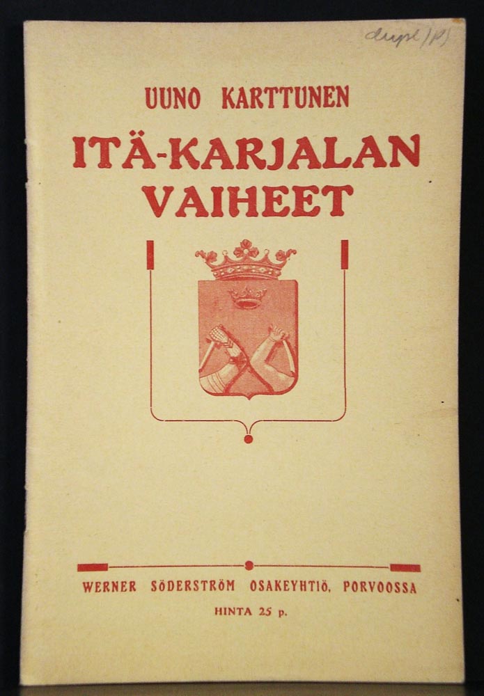 Karttunen, Uuno: Itä-Karjalan vaiheet TUPLA