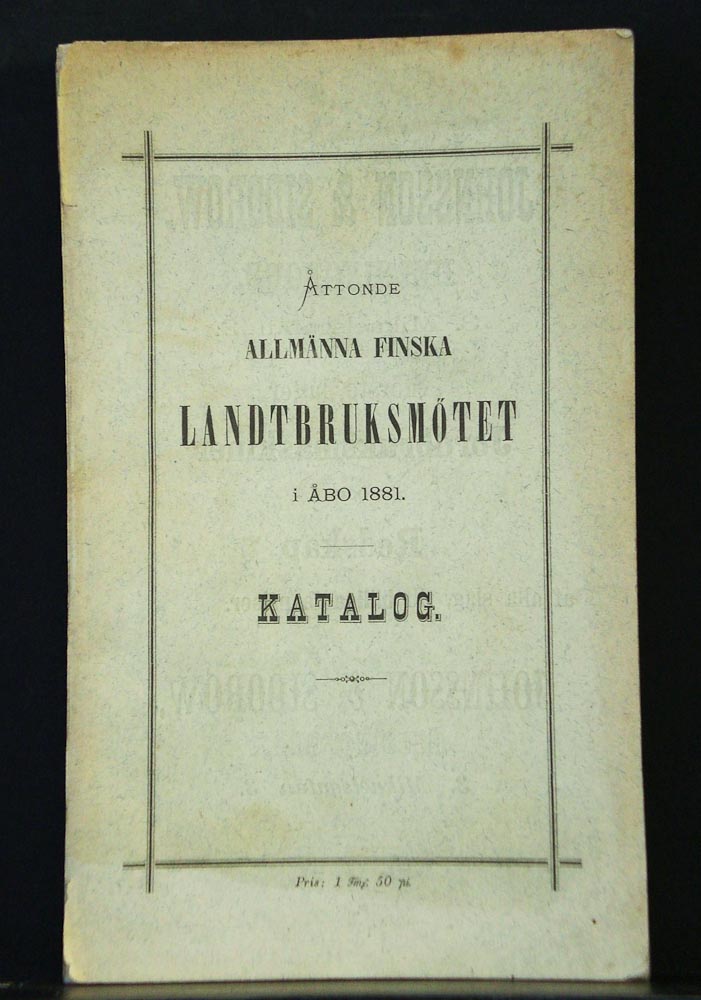 Åttonde allmänna finska landtbruksmötet i Åbo 1881