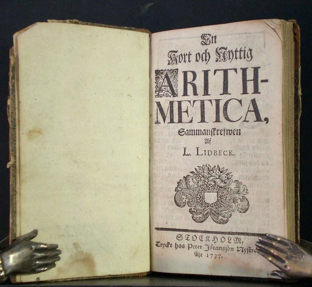 LARS LIEDBECK En kort och nyttig arithmetica (1737)