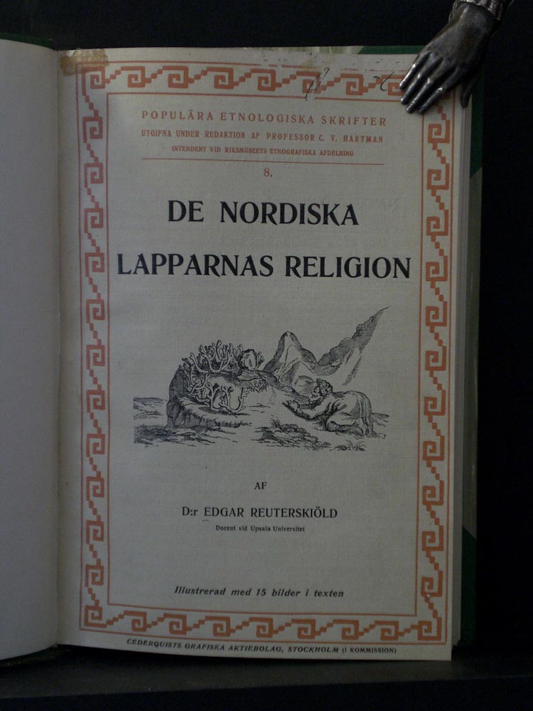 EDGAR REUTERSKIÖLD De Nordiska Lapparnas religion (1912)