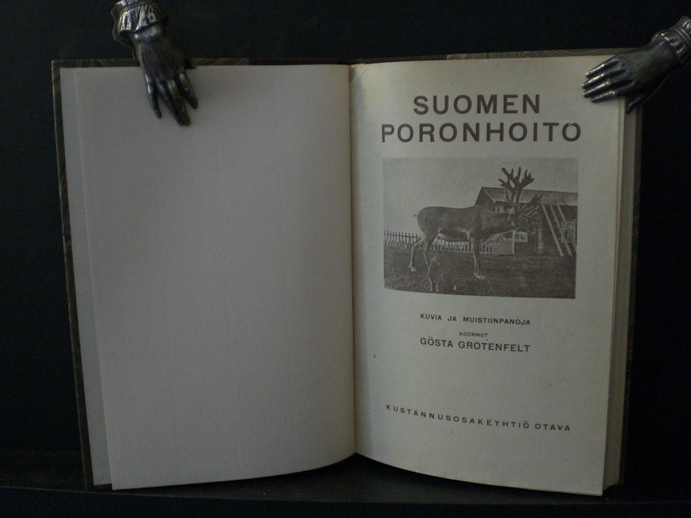 GÖSTA FROTENFELT Suomen porohoito (1920)