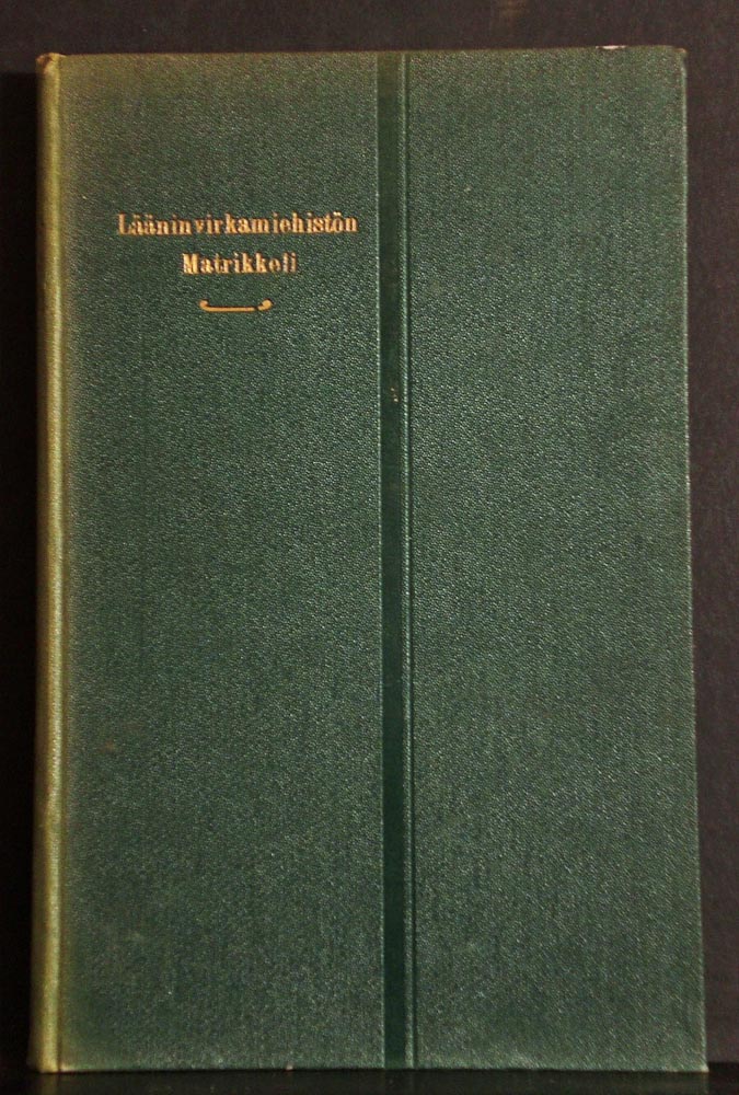 KARL OTTELIN Suomen Lääninvirkamiehistön Matrikkeli (1909)