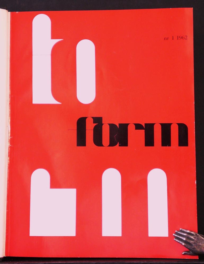Form, årgång 58, 1962, 1-10 - taideteollisuus