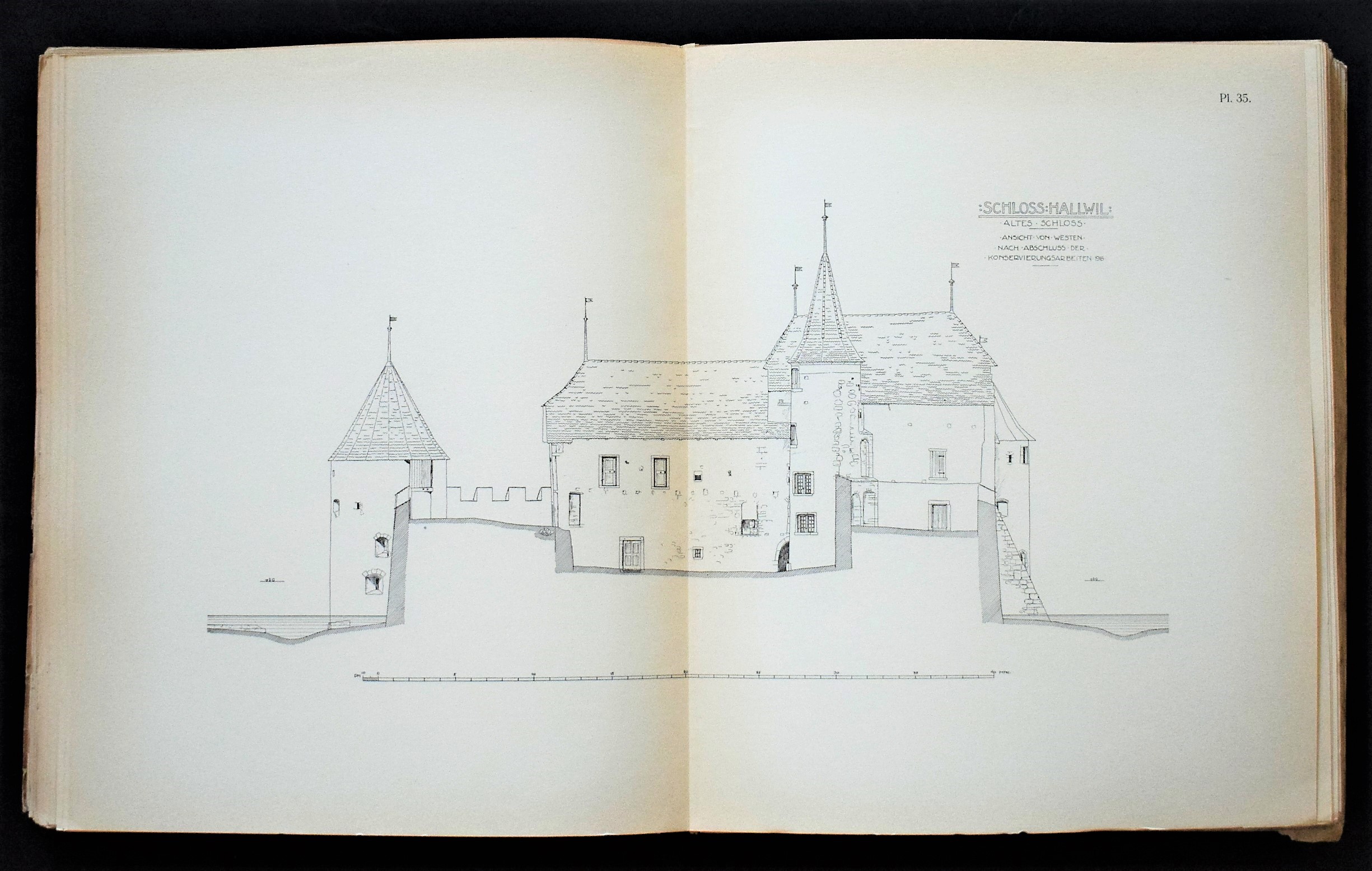 Litberg, Nils: Schloss Hallwil. I-V. I: Die Wiederherstellung. II: Die Ausgrabungen. III:1: Die Fundgegenstände. III:2: Die Fundgegenstände. IV: Die Baugeschichte. V: Der Baubestand im Bilde. - Image 2
