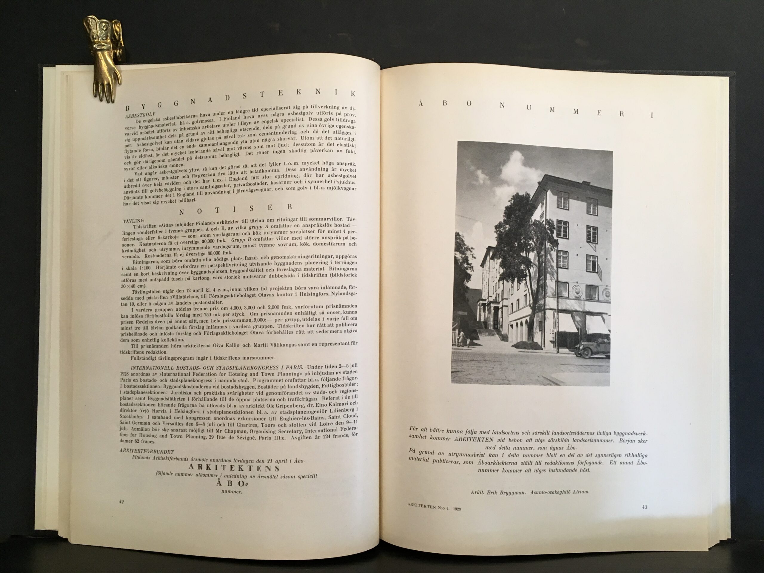 Arkitekten 1928. Tidskrift för byggnadskonst - Image 3