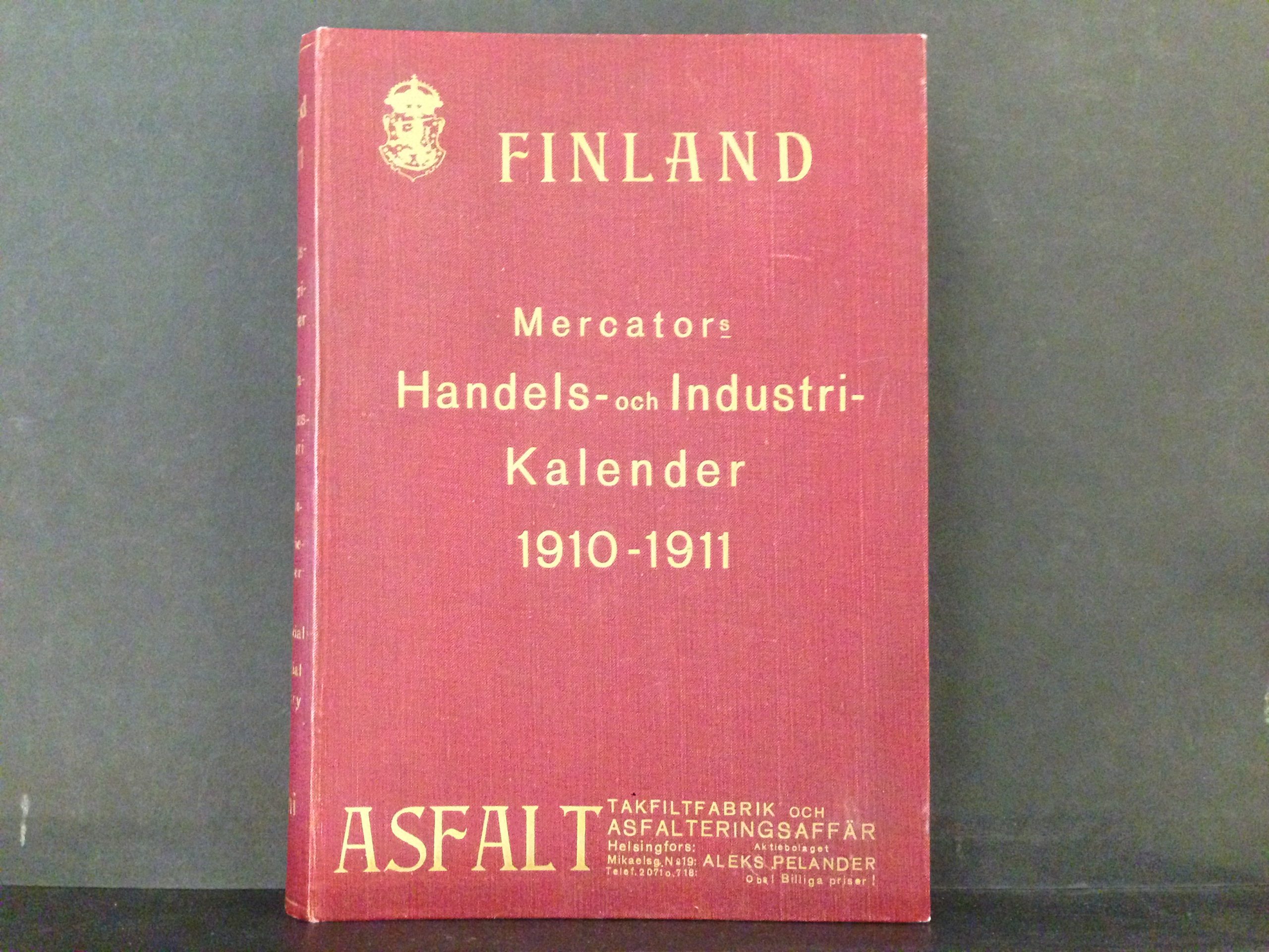 Finland Mercators Handels- och Industrikalender 1910–1911