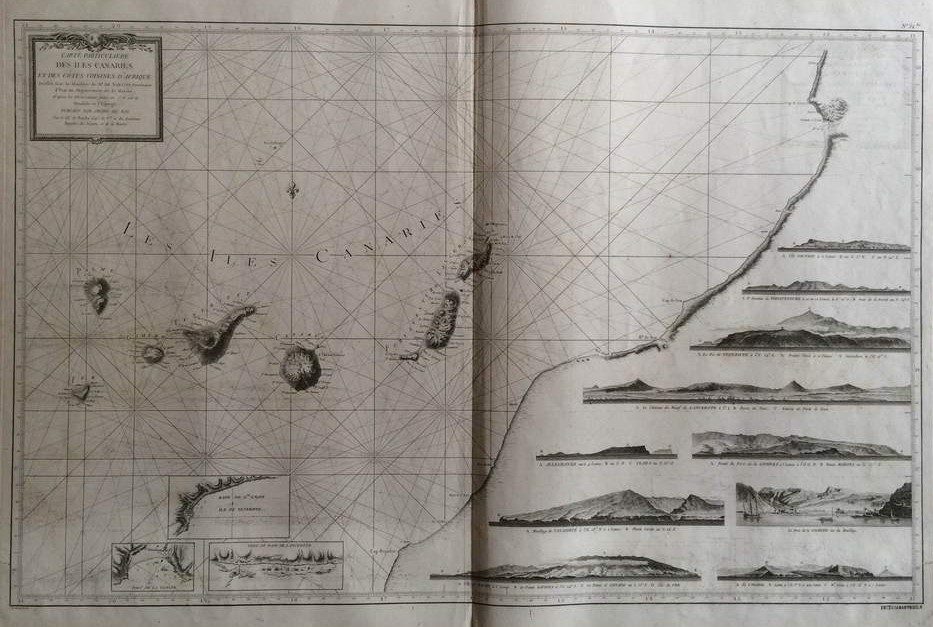 da Borda, Jean-Charles: Carte Particuliere des Îles Canaries et des Côtes Voisines d'Afrique