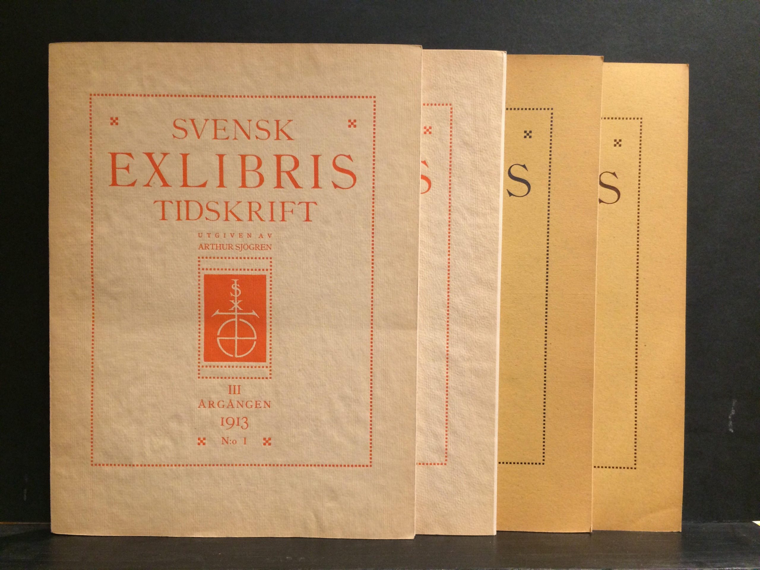 Svensk Exlibris Tidskrift. Årgången 1913. N.o 1-4.