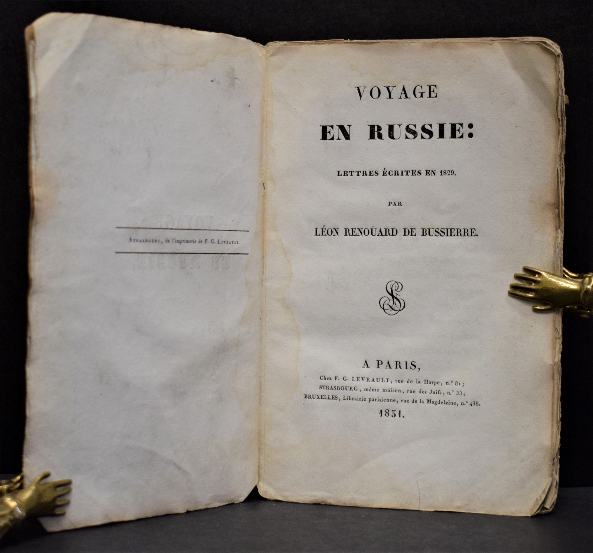 Voyage en Russie par Léon Renoüard de Bussierre (1831)