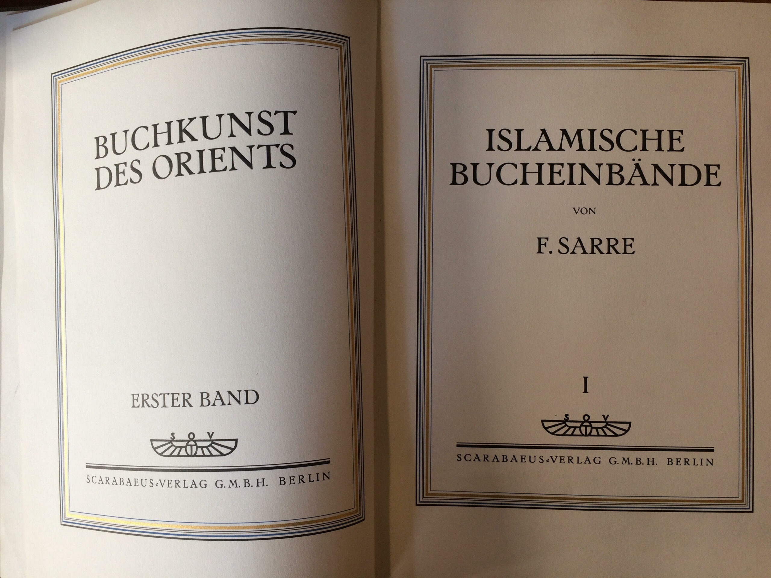 Sarre, Friedrich: Islamische Bucheinbände. Buchkunst des Orients (ertser Band) - Image 3