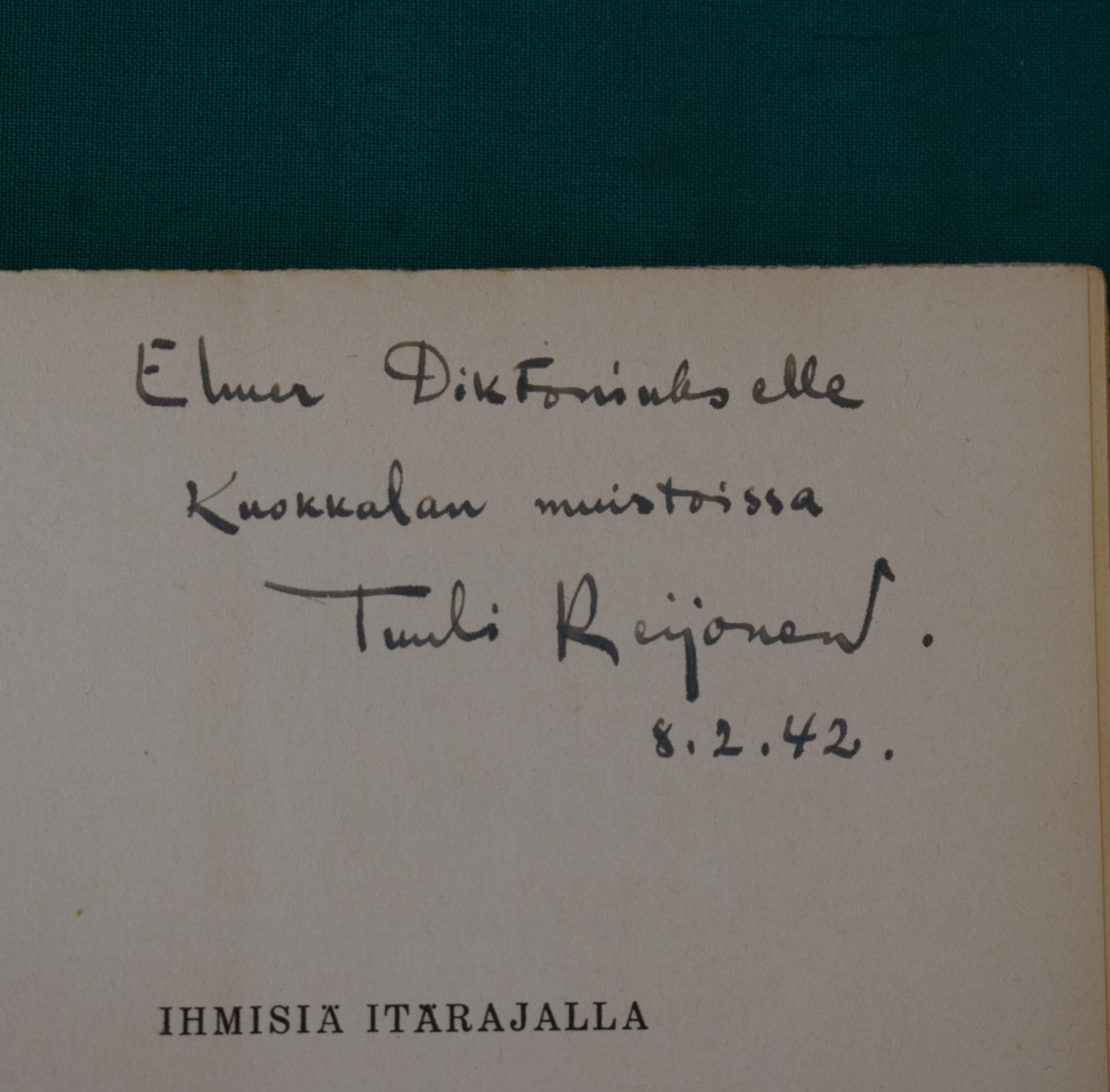Reijonen, Tuuli: Ihmisiä itärajalla (*omiste) - Image 2