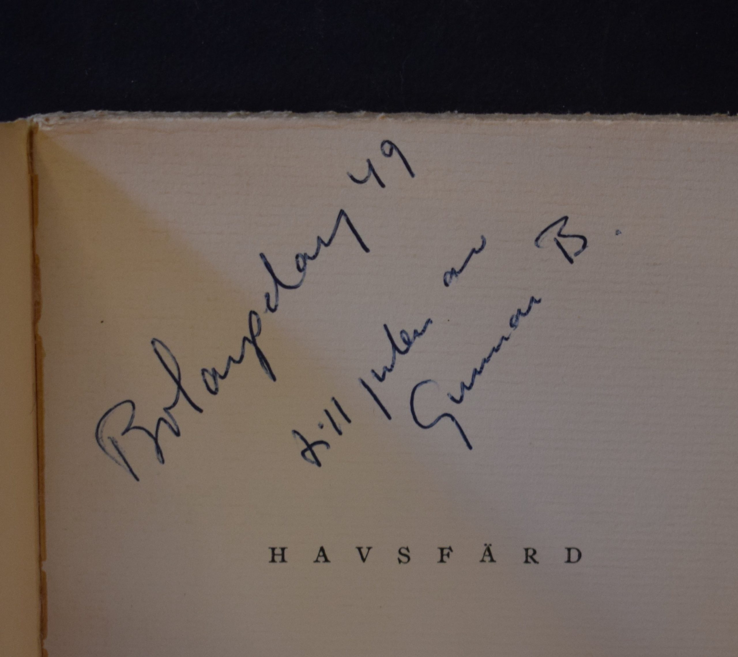 Olin, Ulla: Havsfärd (*dedikation) - Image 2