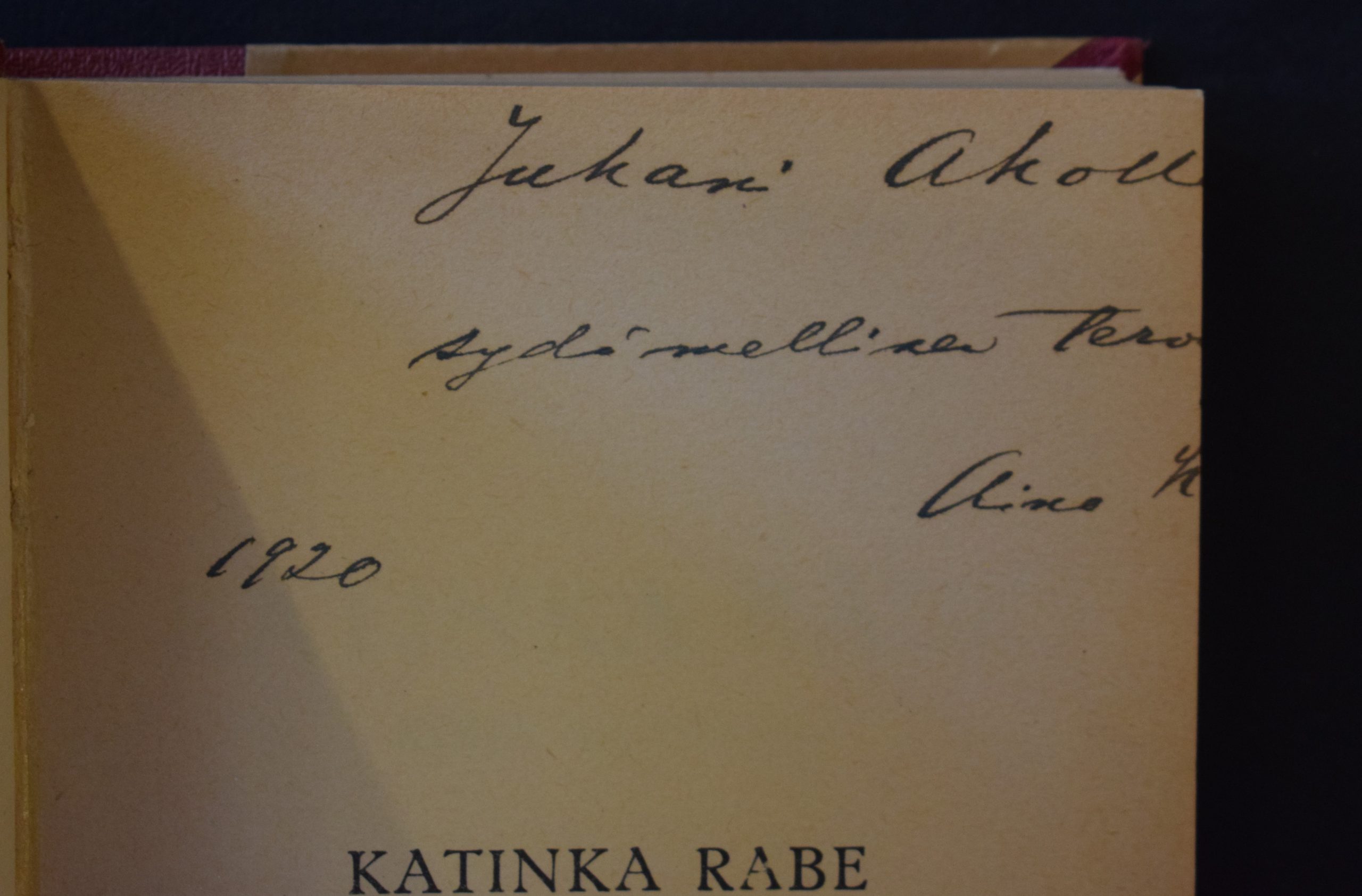 Kallas, Aino: Katinka Rabe (*omiste Juhani Aholle) - Image 2