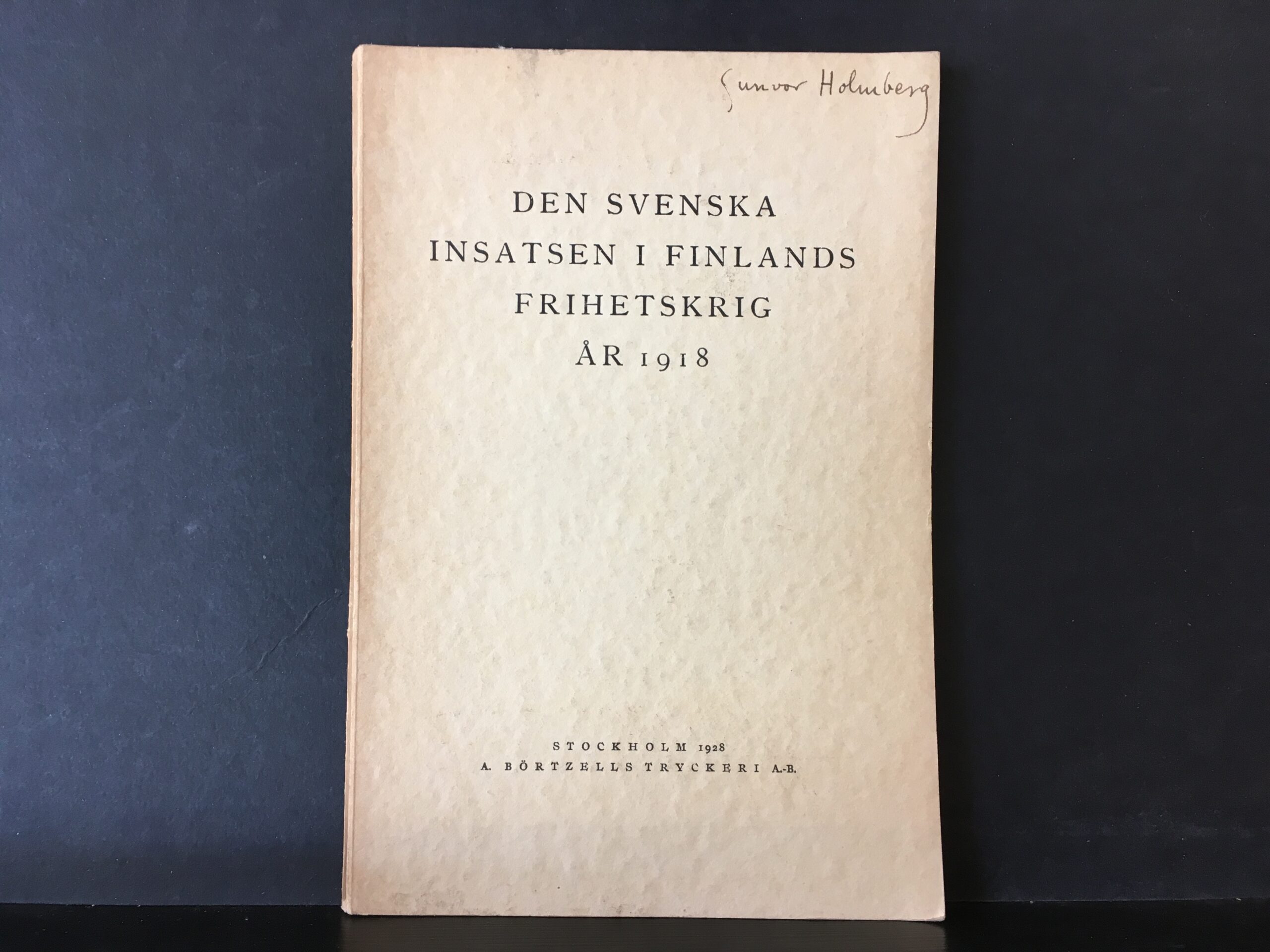 Den svenska insatsen i Finlands frihetskrig år 1918